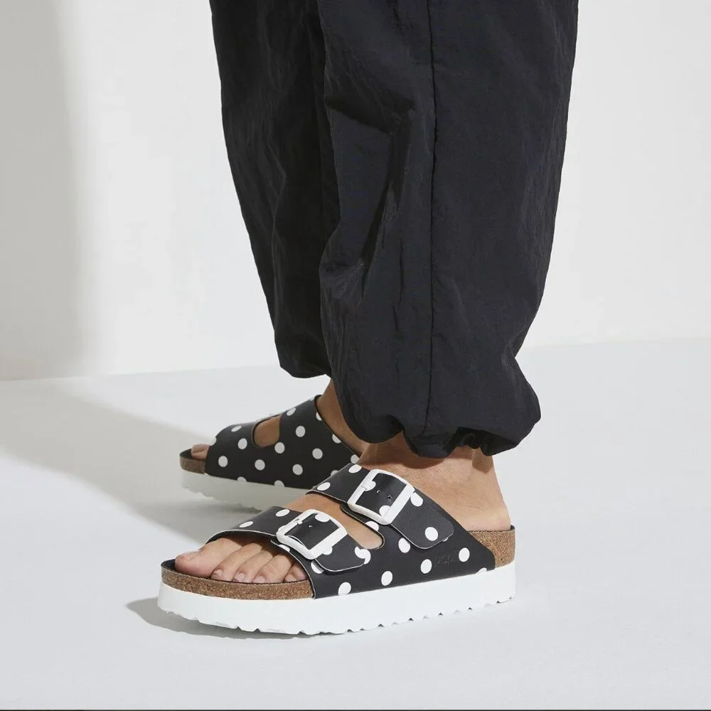 Birkenstock Papillio Arizona Platform Polka Dot Sandals EU 36 / US 5-5.5